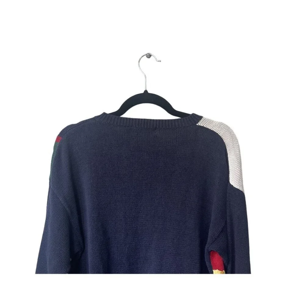 Vintage Y2K Womens Cardigan Size L Grandma Cotton Knit Gold Button Old Money - Picture 5 of 7